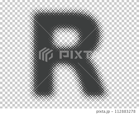 半色調字母大寫字母 R 112883278