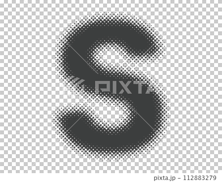 半色調字母大寫字母 S 112883279