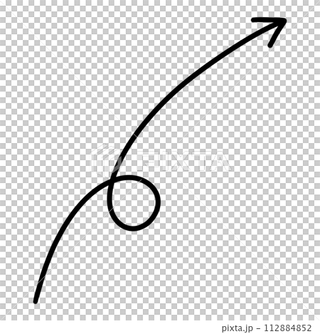 Black Upward Arrow Black Curved Arrow Black Up Curved Arrow Black Marker Arrow Black Scribble Arrow Black Hand Drawn Arrow 112884852