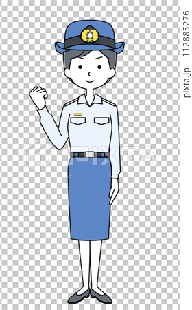 ガッツポーズ　消防士（夏制服） 112885276