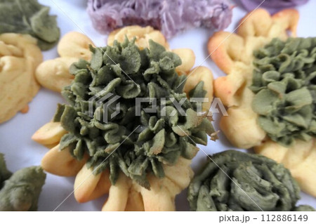 あんフラワークッキー 112886149