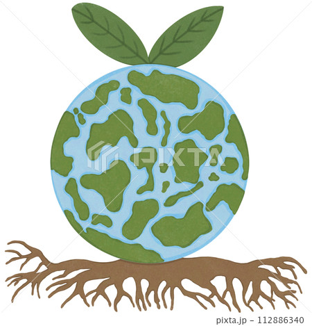 Earth Day illustration set. Environmental problems and environmental protection. 112886340
