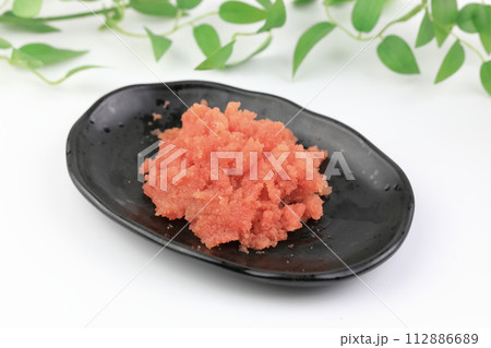 福岡名物の辛子明太子(ほぐし身) 福岡名物の辛子明太子(ほぐし身) 112886689
