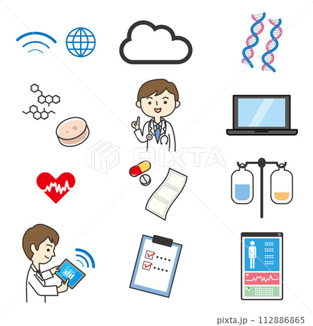 スマート医療イメージ スマート医療イメージ 112886865