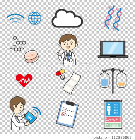 スマート医療イメージ スマート医療イメージ 112886865