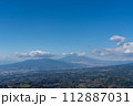 伊豆スカイラインの西丹那駐車場から見る富士山の風景 112887031