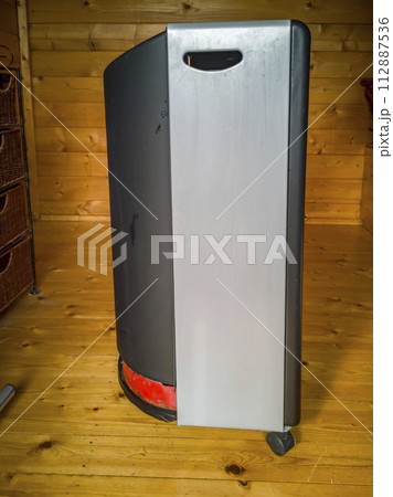 Mobile gas heater with bottle for camping 112887536