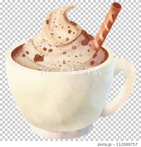 watercolor coffee chocolate 112888757