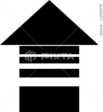 ビジネスアイコン「アップロードのイメージ」 112889755