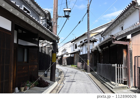 奈良県五條市五條新町の古い町並み 奈良県五條市五條新町の古い町並み 112890026