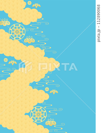 背景素材-和柄（こどもの日イメ）2-2ベク 112890068