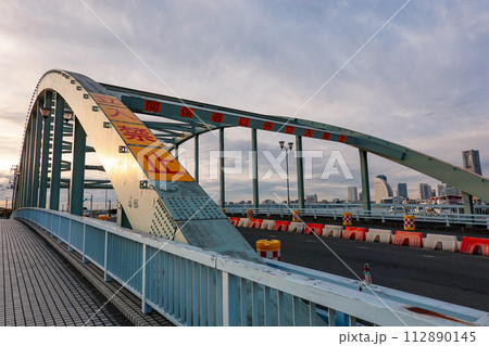 瑞穂ふ頭に架かる瑞穂橋(神奈川県横浜市) 瑞穂ふ頭に架かる瑞穂橋(神奈川県横浜市) 112890145