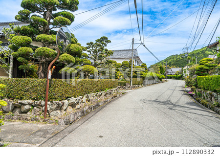 【重要伝統的建造物群保存地区】福住　初夏の川原地区の風景6　兵庫県丹波篠山市 112890332