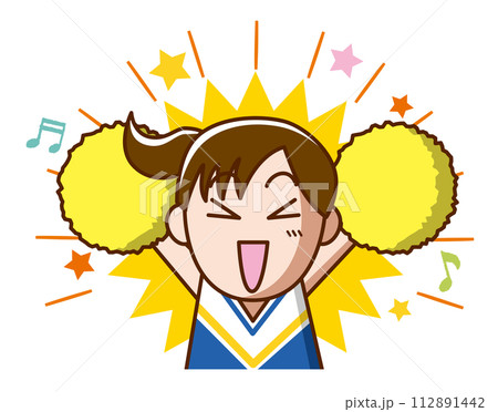 元気に応援するチアリーダー 元気に応援するチアリーダー 112891442