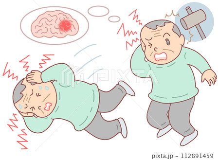 病気・疾病 - 頭痛・激痛・脳内出血・くも膜下出血 病気・疾病 - 頭痛・激痛・脳内出血・くも膜下出血 112891459