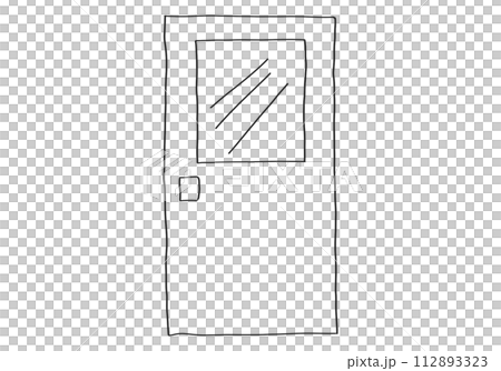 door line drawing door line drawing 112893323