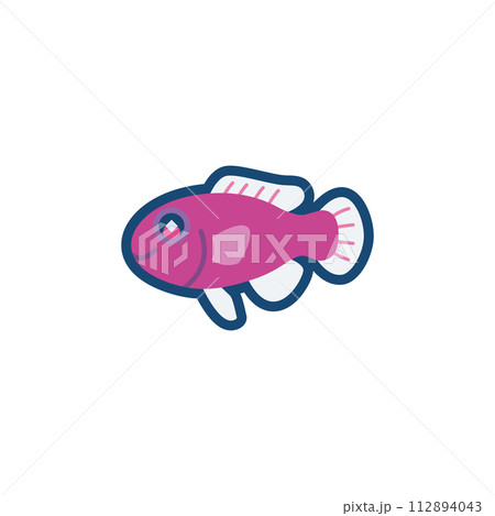 かわいいクレナイニセスズメのイラスト かわいいクレナイニセスズメのイラスト 112894043
