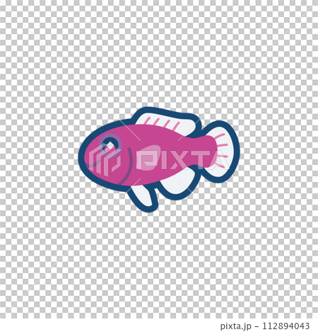 かわいいクレナイニセスズメのイラスト かわいいクレナイニセスズメのイラスト 112894043