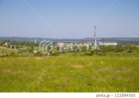 View on the Svetlovodsk town and the river Dnieper View on the Svetlovodsk town and the river Dnieper 112894305