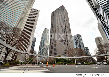 新宿西口交差点のサークル信号機 112894645