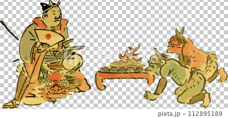 鬼に勝った桃太郎_桃太郎 鬼に勝った桃太郎_桃太郎 112895189