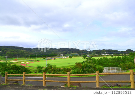 長崎県壱岐市壱岐空港とその周辺の風景(2022年) 長崎県壱岐市壱岐空港とその周辺の風景(2022年) 112895512
