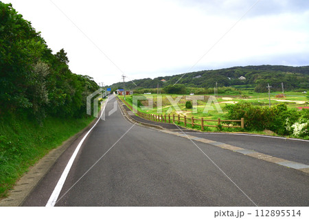 長崎県壱岐市壱岐空港とその周辺の風景(2022年) 長崎県壱岐市壱岐空港とその周辺の風景(2022年) 112895514