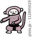猿の土俵入り 112895629