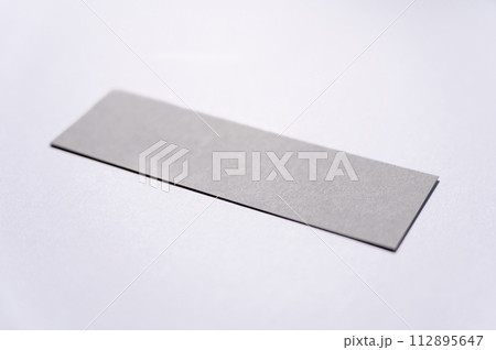 グレーのカード サンプル・モックアップ グレーのカード サンプル・モックアップ 112895647