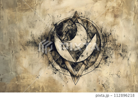 Celestial magic mystical and esoteric Illustration Celestial magic mystical and esoteric Illustration 112896218