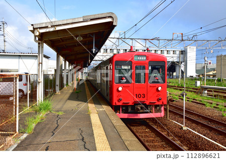 唐津線西唐津駅から筑肥線鹿屋駅までの車窓風景(2022年) 112896621