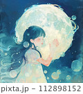 月に照らされる少女 月に照らされる少女 112898152