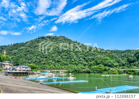神奈川県相模原市の風景 相模湖公園 神奈川県相模原市の風景 相模湖公園 112898157