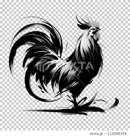 凛々しいトリのシルエット 凛々しいトリのシルエット 112898344