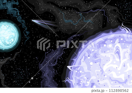 Vector Fantasy Space Chart 112898562