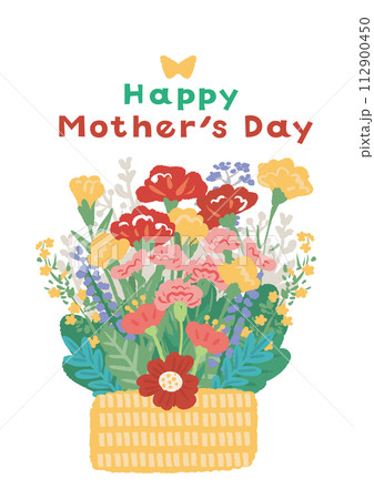 母の日のイラスト カーネーションの花束のポスター 母の日のイラスト カーネーションの花束のポスター 112900450