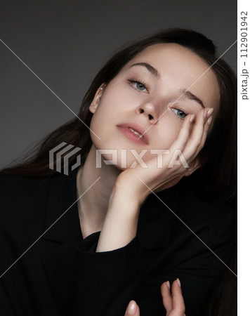 Skin care. Woman with beauty face and healthy Skin care. Woman with beauty face and healthy 112901942