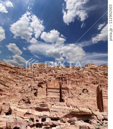 Mountains of Petra, Jordan, Middle East. Petra has been a UNESCO World Heritage Site since 1985 Mountains of Petra, Jordan, Middle East. Petra has been a UNESCO World Heritage Site since 1985 112902003