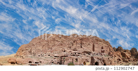 Mountains of Petra, Jordan, Middle East. Petra has been a UNESCO World Heritage Site since 1985 Mountains of Petra, Jordan, Middle East. Petra has been a UNESCO World Heritage Site since 1985 112902747