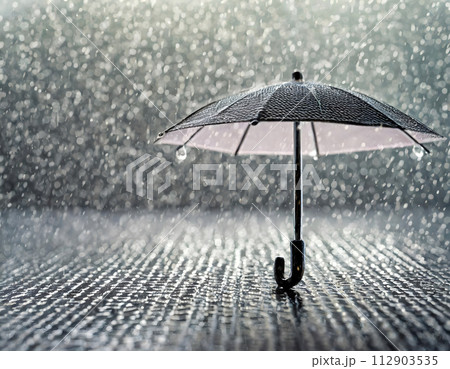 Umbrella in the Rain. Generative AI 112903535