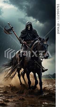 Horseman of Death on a Stormy Night 112904761