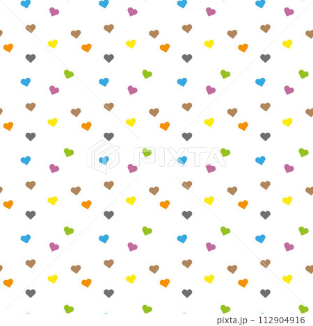 Pattern heart, pattern love, background heart. Valentine s Day. Red hearts seamless pattern. eps 10 112904916
