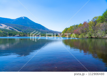 【初夏素材】女神湖と蓼科山【長野県】 【初夏素材】女神湖と蓼科山【長野県】 112906480