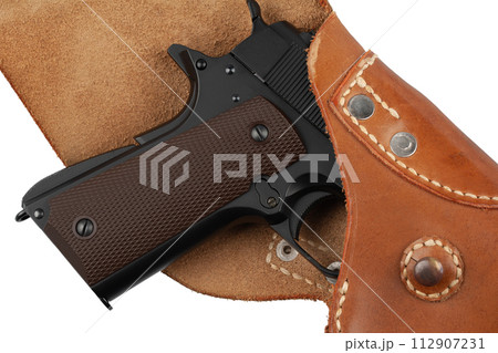 Automatic Pistol, Caliber .45 in holster 112907231
