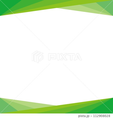 フレーム　幾何学模様　三角形　ホワイトスペース 112908028