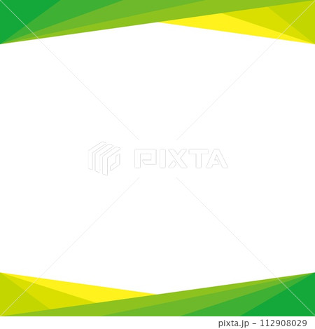 フレーム　幾何学模様　三角形　ホワイトスペース 112908029