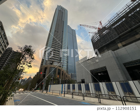 麻布台ヒルズ オープン前 建設中 2023年11月 麻布台ヒルズ オープン前 建設中 2023年11月 112908151
