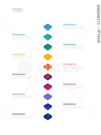 Infographic 10 options design elements for your business data. Vector Illustration. Infographic 10 options design elements for your business data. Vector Illustration. 112908960