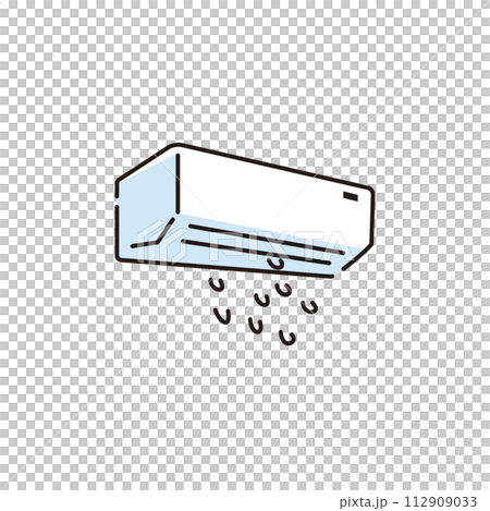 液漏れするエアコンのイラスト 112909033