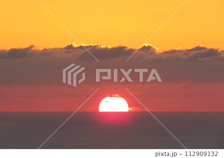 竜飛岬眺瞰台の夕焼け 竜飛岬眺瞰台の夕焼け 112909132
